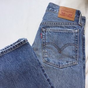 Levi wedgie straight denim jeans